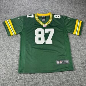#87 Davante Adams Green Bay Packers Nike Jersey Youth L Green NFL Football